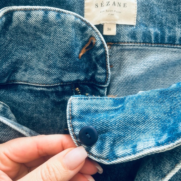 Sézane Austin Trousers High-waisted Ankle-length Denim Jeans
Pants Paperbag - Picture 8 of 10